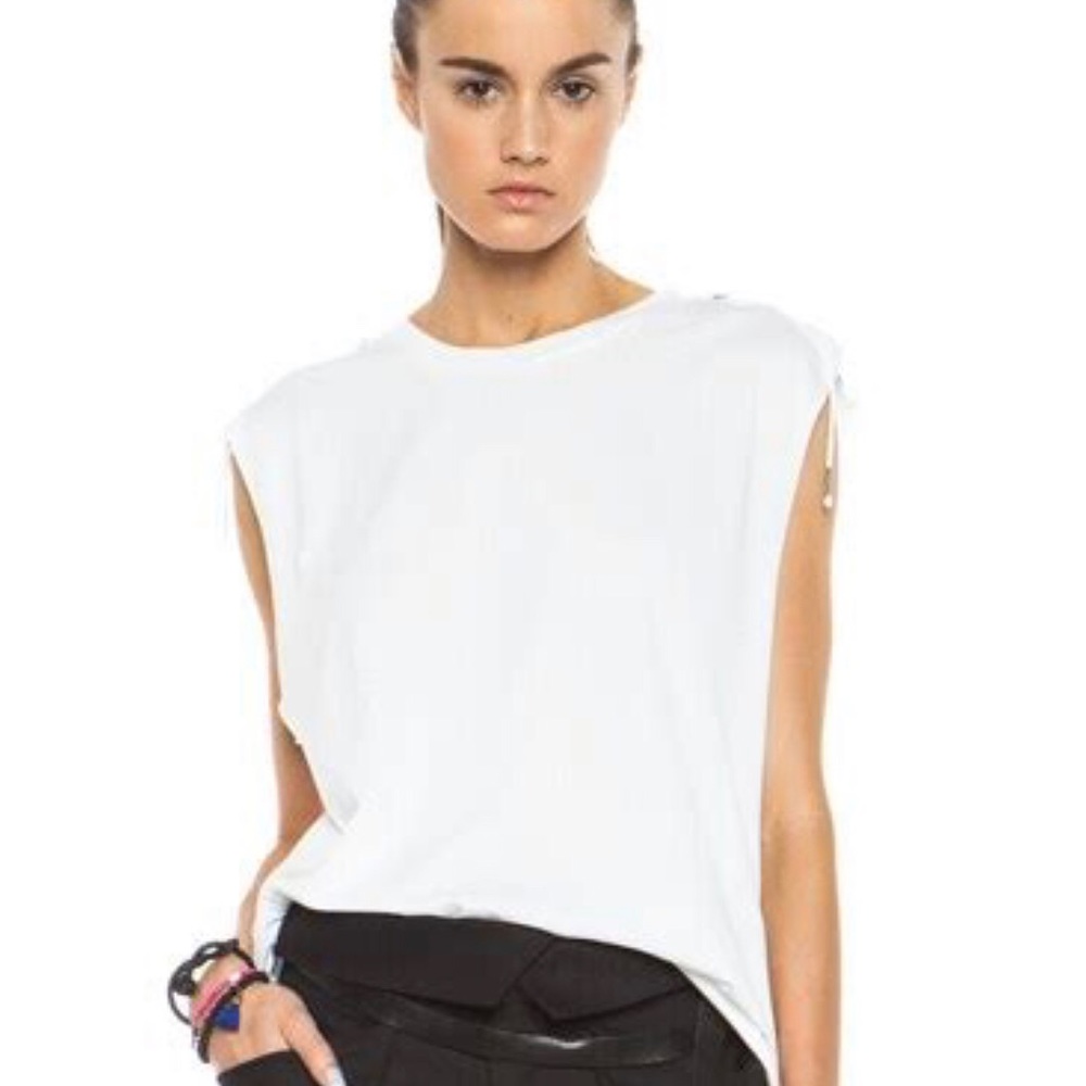 ISABEL MARANT Tiara Tank WHITE cotton SIZE 42